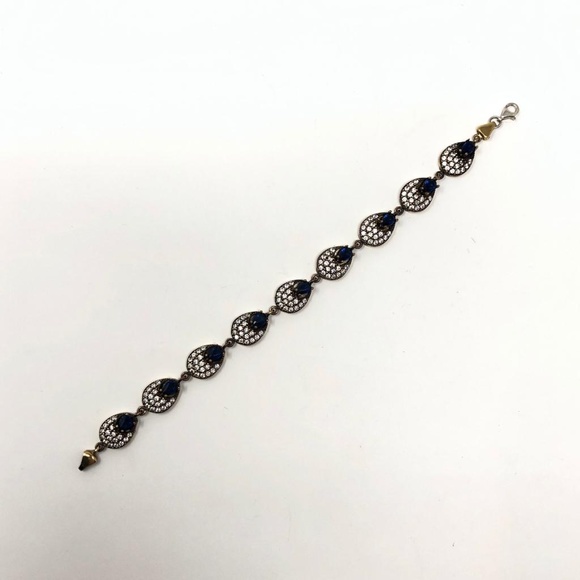 925 Silver CZ Antiqued Women Bracelets - Picture 4 of 5